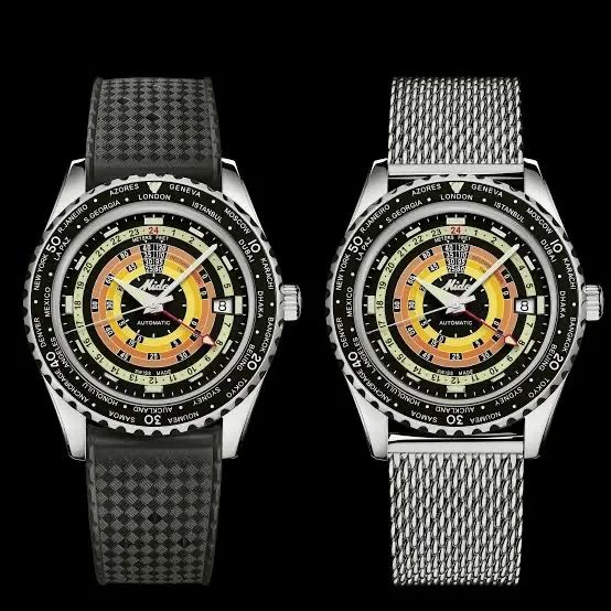 Relógio Mido Ocean Star Decompression Worldtimer Gmt Automático Perfeito 
