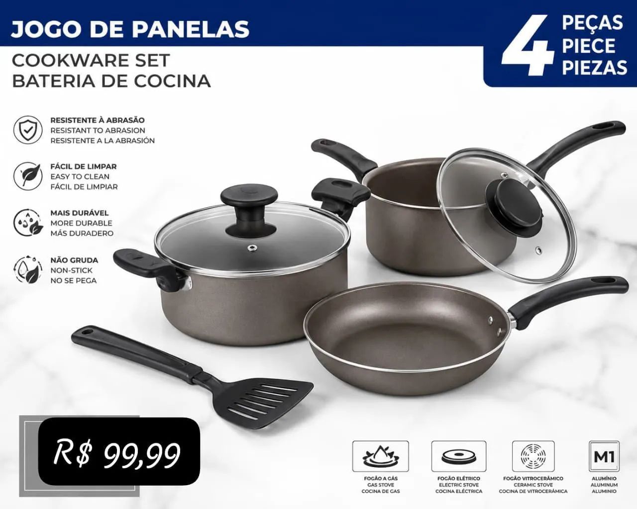 Jogo de panelas  - Foto 2