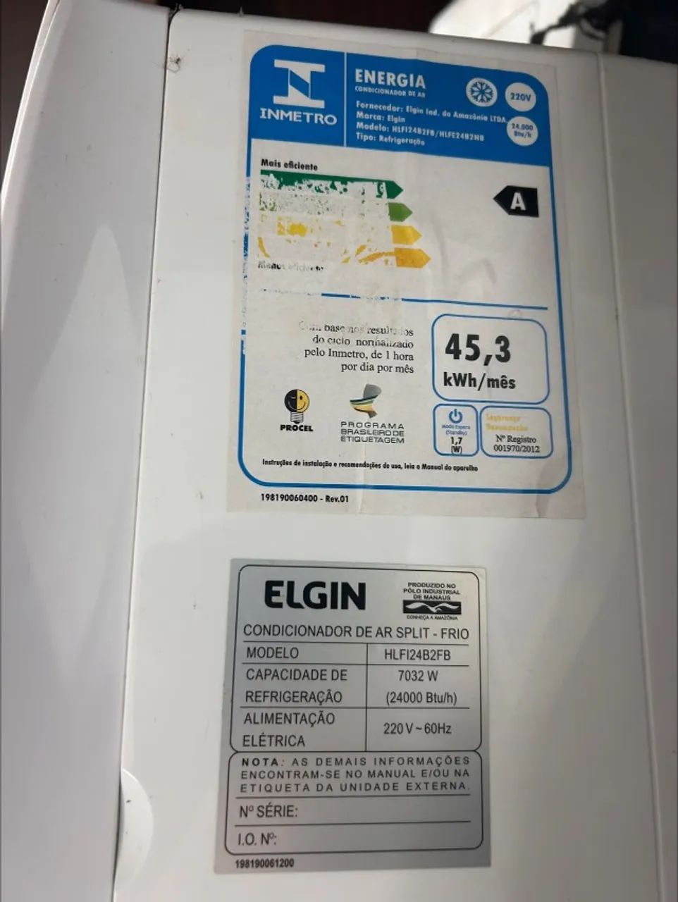Ar Condicionado 24.000 Btu's ELGIN - Foto 3