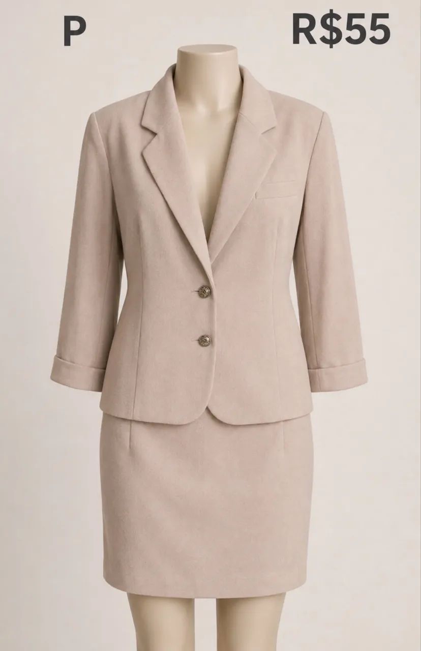 CONJ. FEM. - BLAZER C/ SAIA