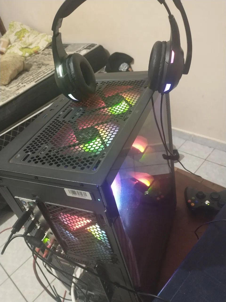 PC Gamer 32GB RAM+Monitor 27polegadas 240HZ/1 Controle xbox/placa Radeon RX 580