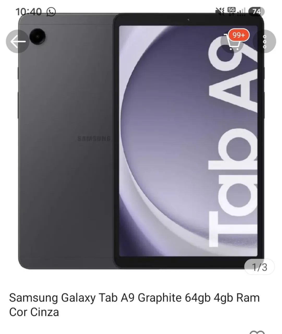 Tablet samsung a9  - Foto 5