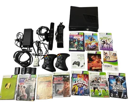 Xbox 360 1439 Desbloqueado + 2 controles + Kinect - Foto 4