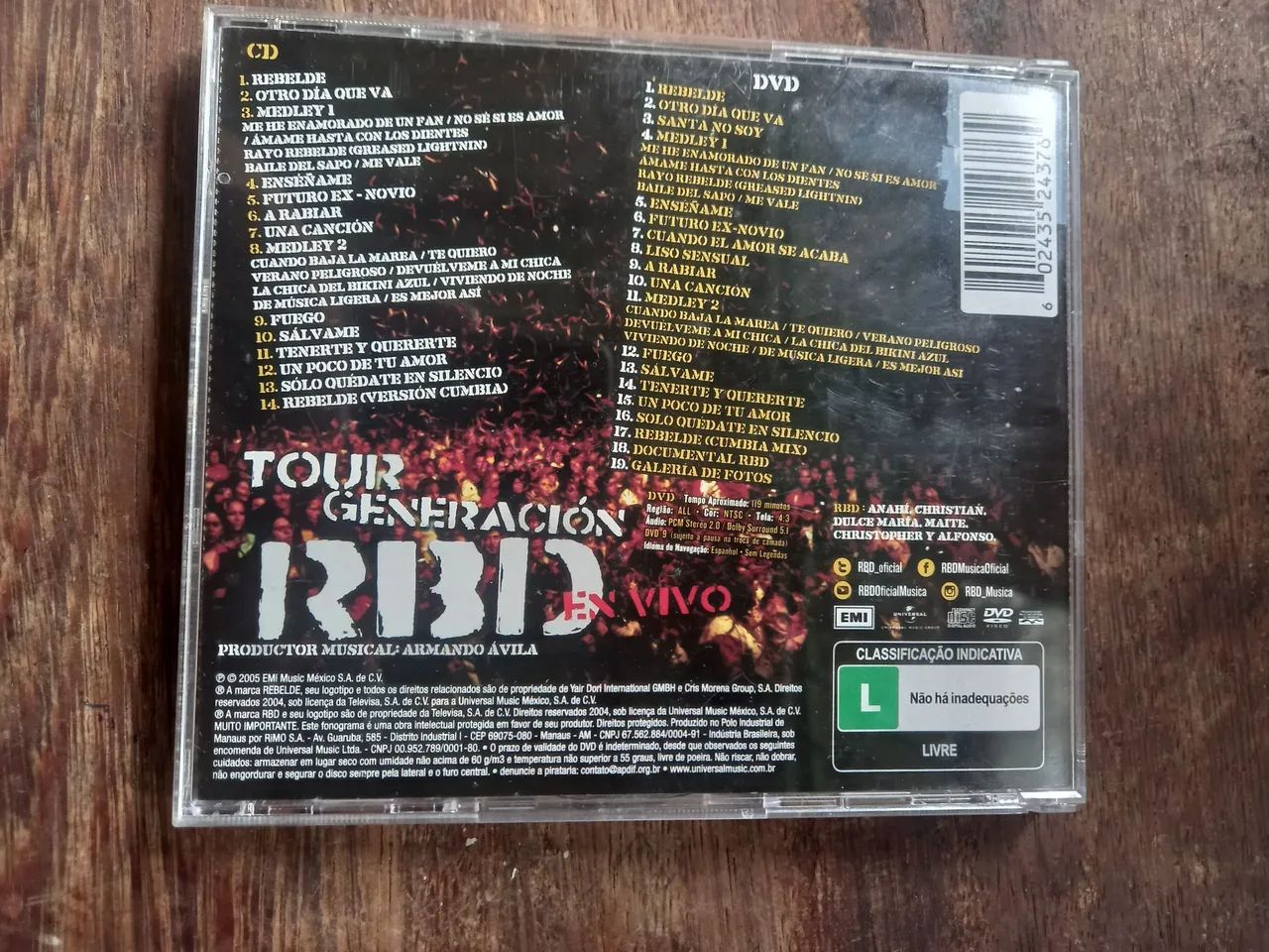CD+DVD RBD Live in México  - Foto 2