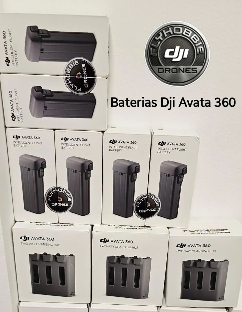 Baterias e hubs originais Dji AVATA 360 - FLYHOBBIE DRONES