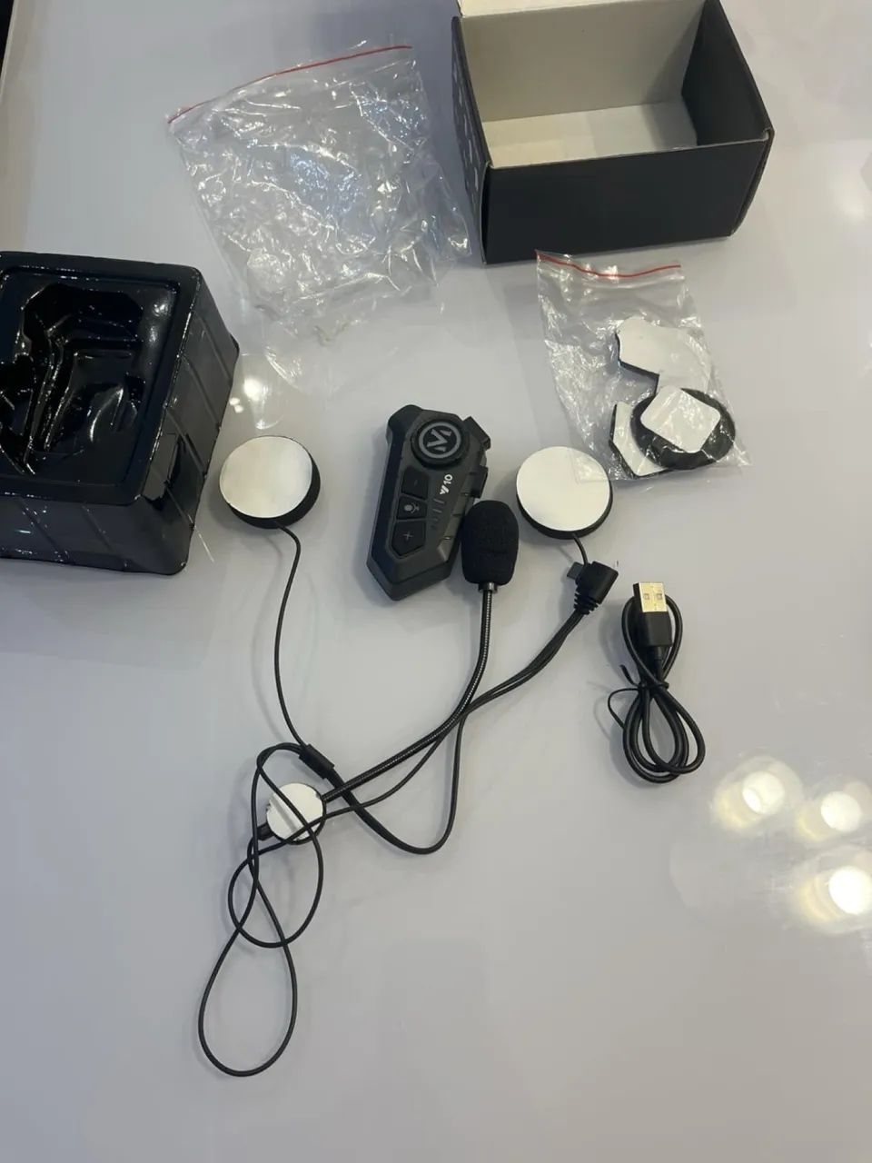 Fone para capacete novos na caixa  - Foto 2