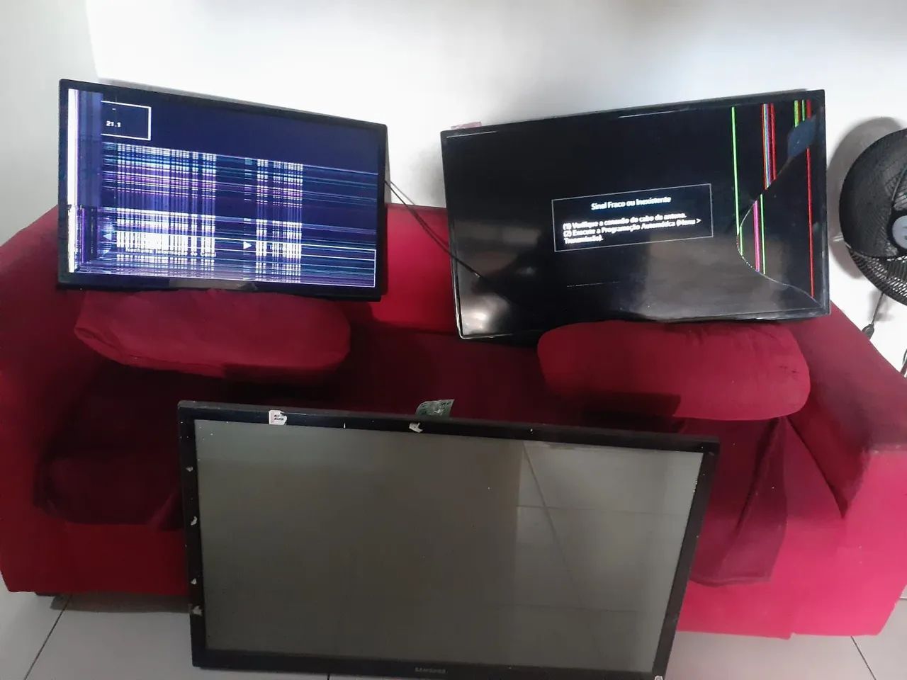 2 tvs com defeito+1plasma de brinde!  - Foto 2