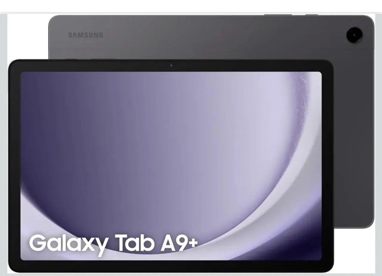 Tablet Samsung A9+ com campa e película 