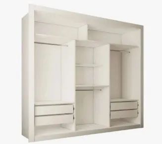 Guarda roupa branco espelhado - Foto 2