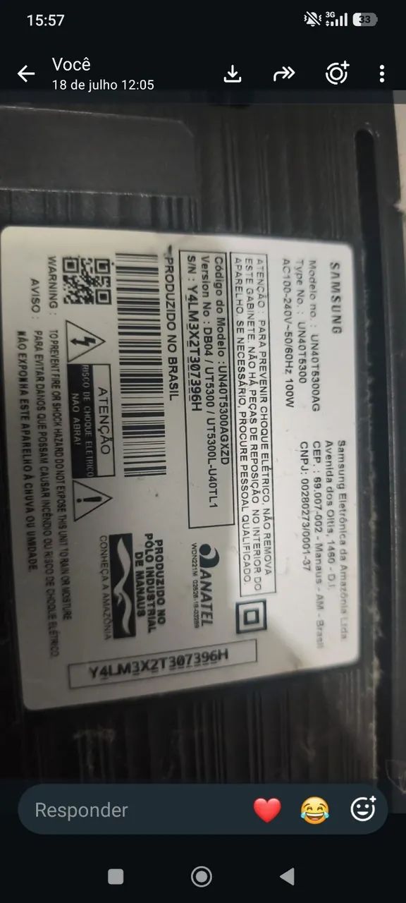 Smart TV Samsung 40 polegadas  ( un40t5300ag) pouco usada  - Foto 2