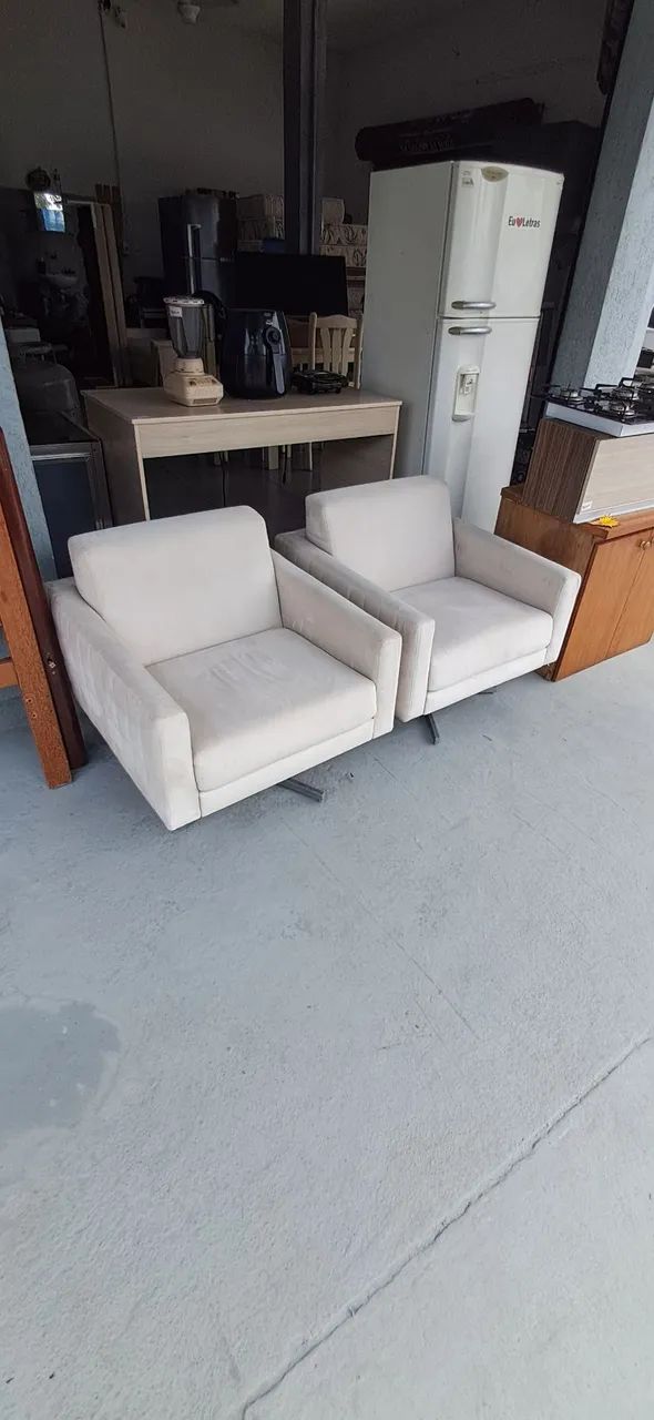Poltronas brancas modernas 