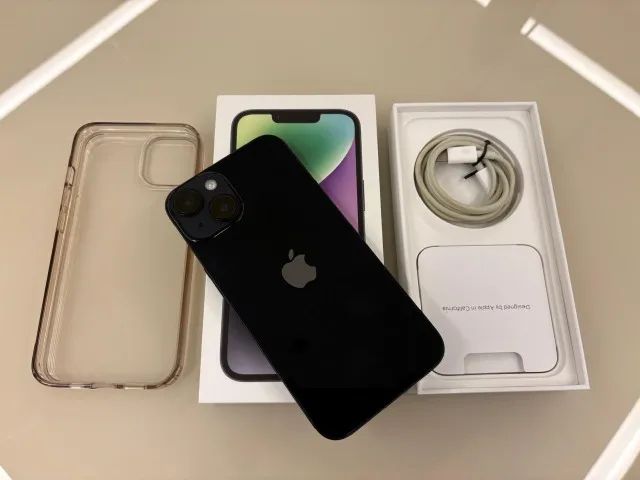  Apple iPhone 14 (128GB) - Preto - Foto 3