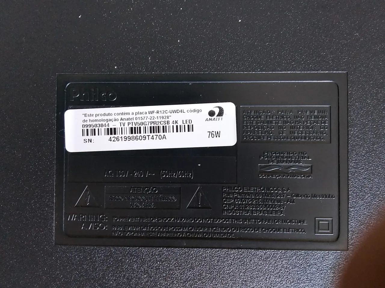 TV philco 32 polegadas tela quebrada - Foto 4