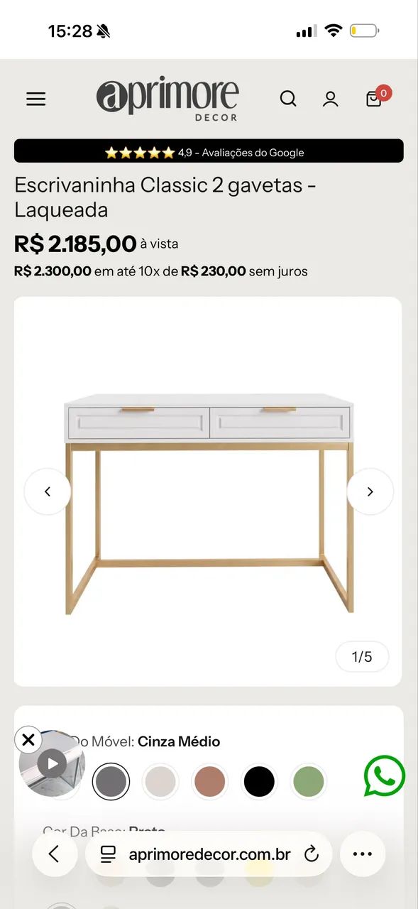 Escrivaninha / penteadeira  - Foto 3