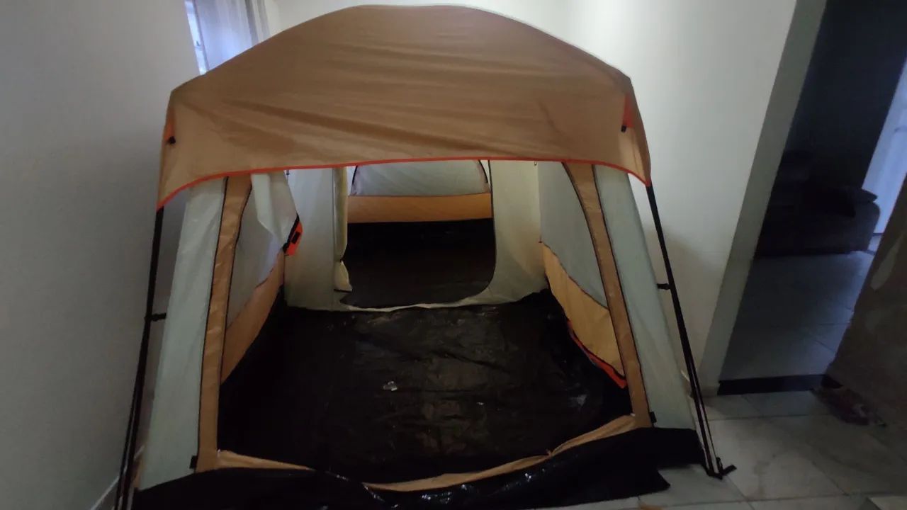 BARRACA CAMPING NOVA 3,80 X 2,60 e 1,90 Altura - Foto 4