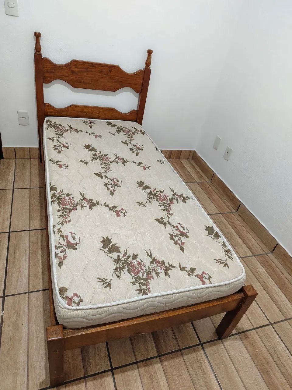 Cama Solteiro Madeira Maciça