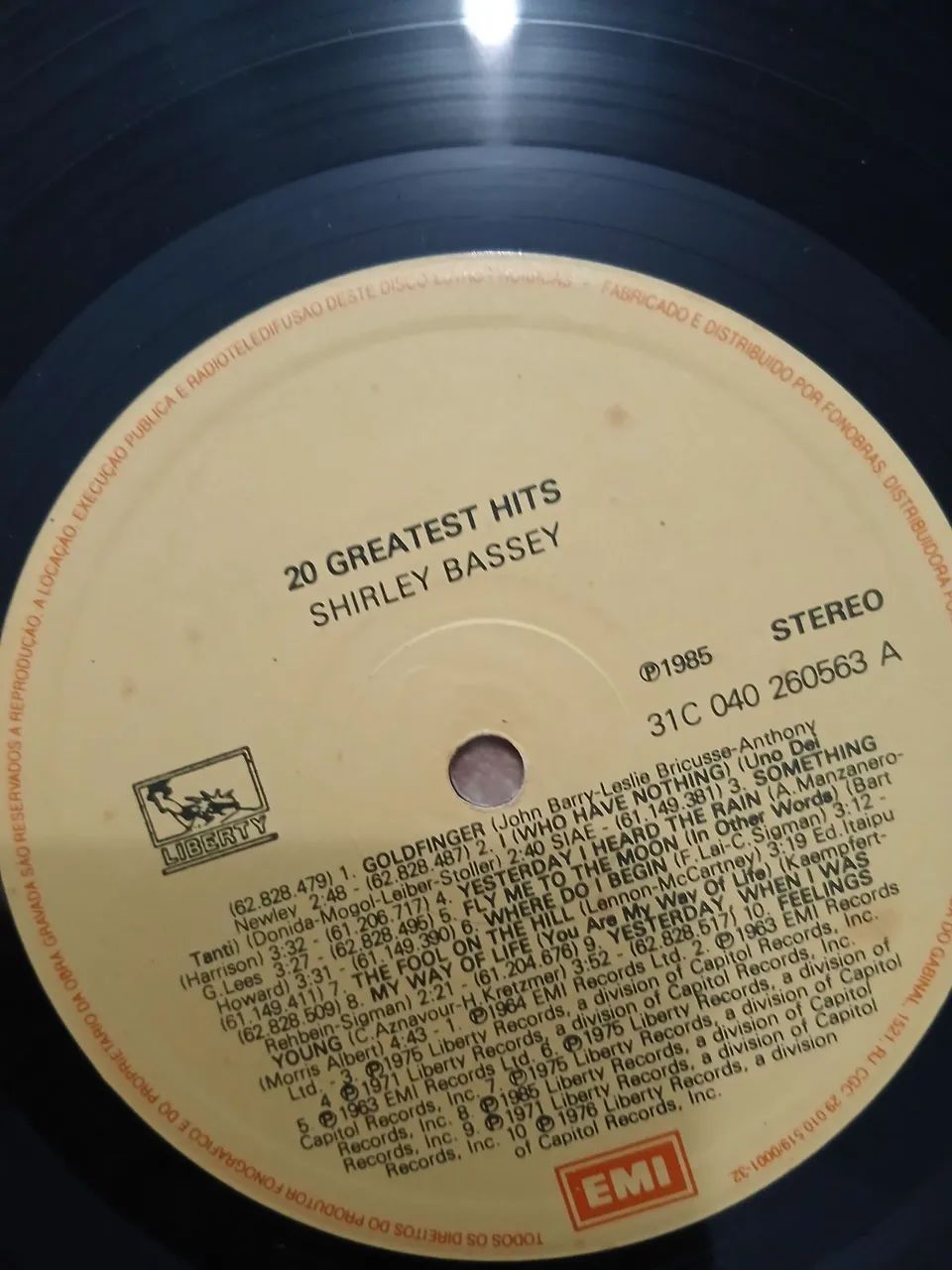 Lp Shirley Bassey 20 greatest hits usado  - Foto 4