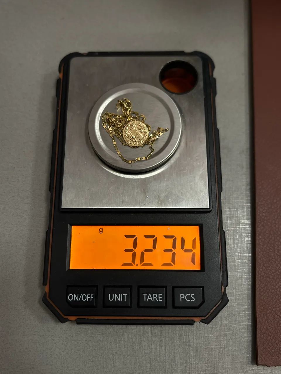 Corrente Piastrine de ouro 3.23g 18k procedência garantia eterna - Foto 2