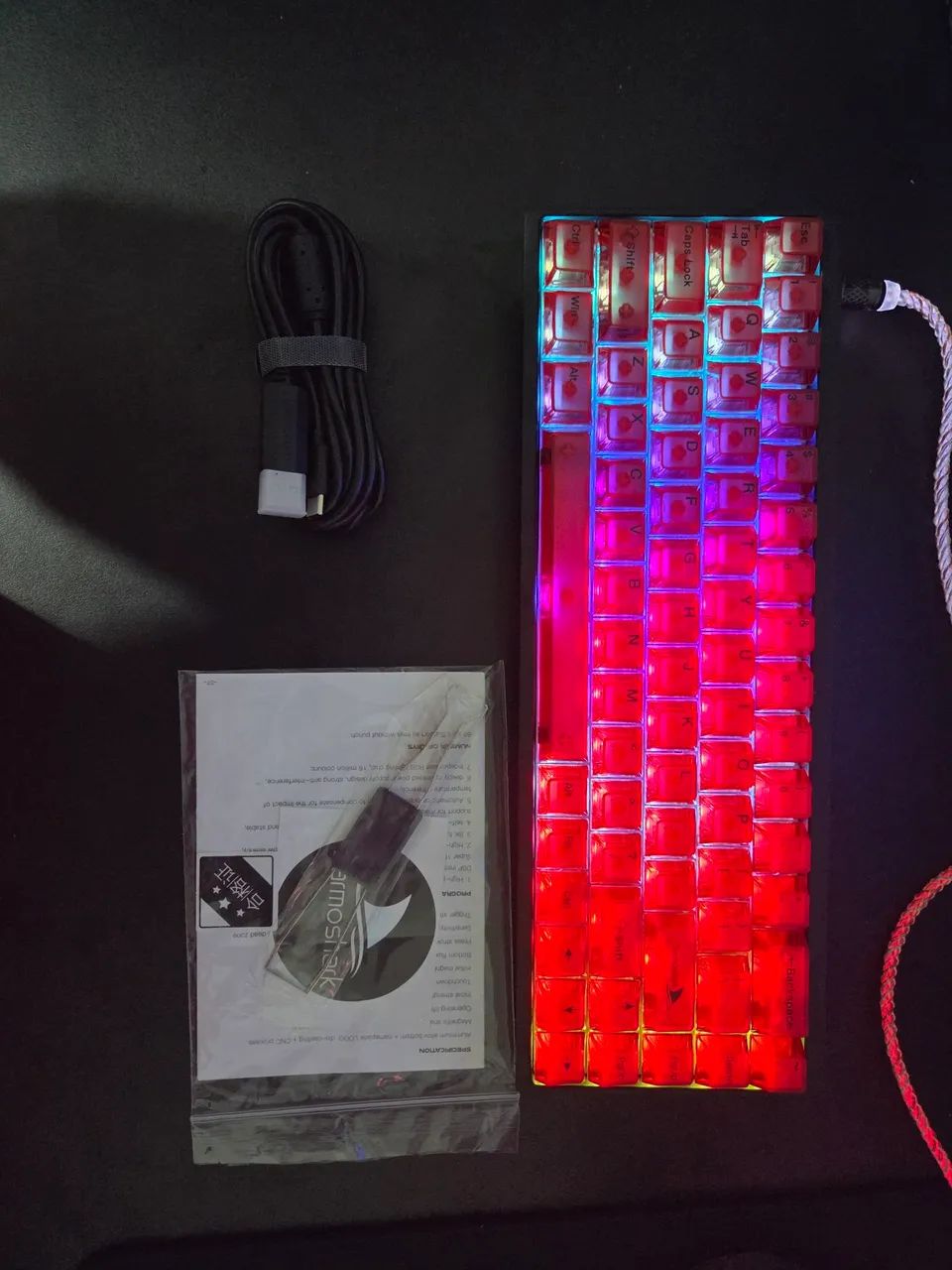 Teclado magnético de alumínio darmorshark kt68 max  - Foto 3