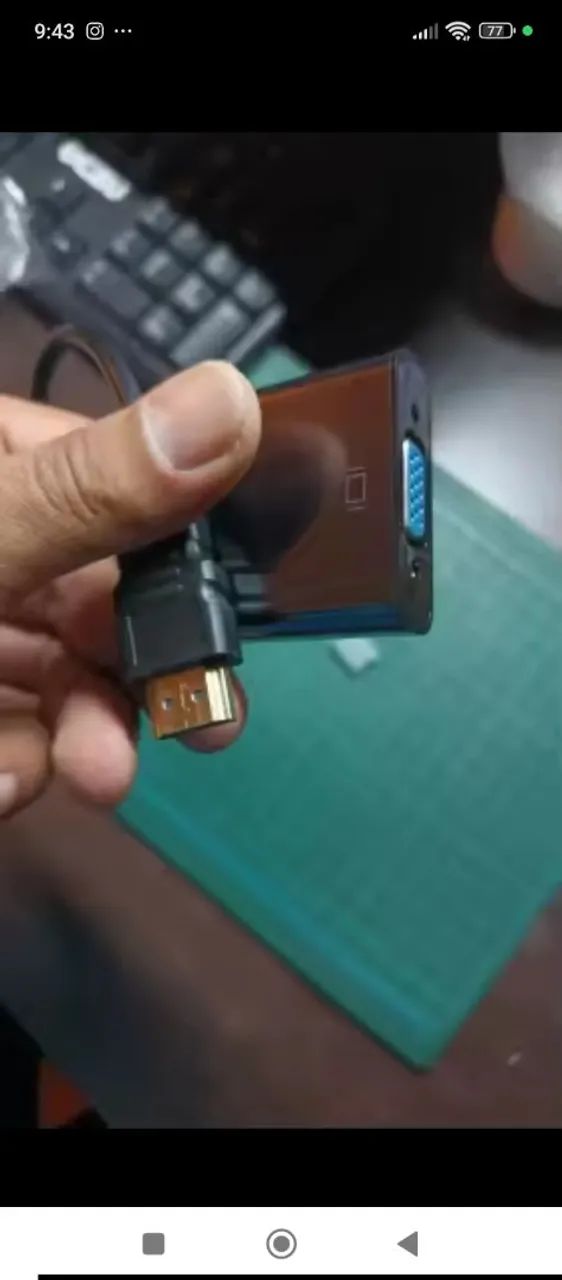 Cabo Adaptador HDMI para VGA  - Foto 3
