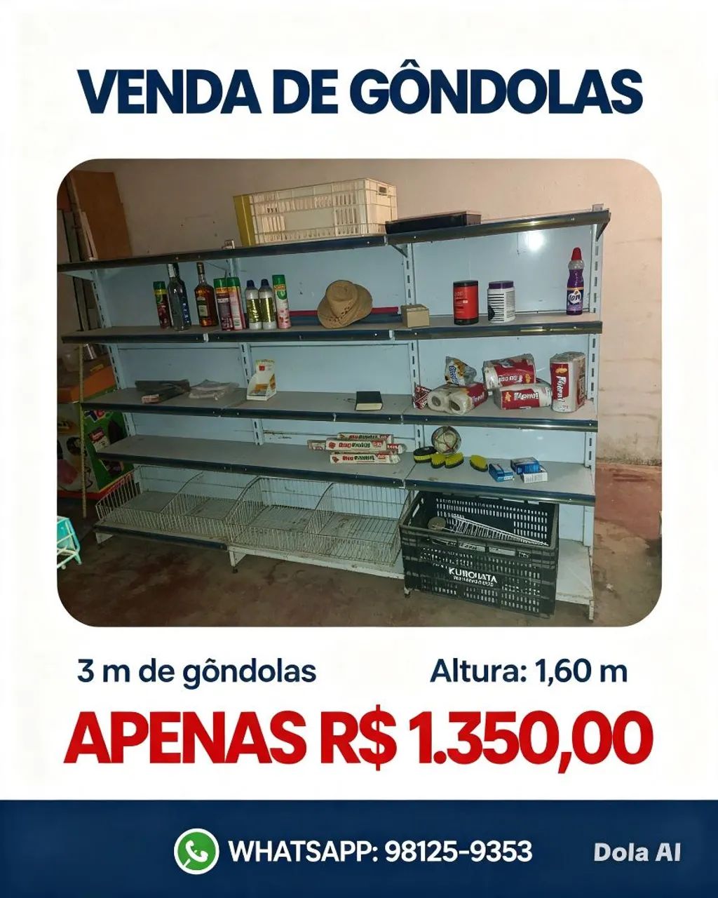 Gôndola prateleiras 