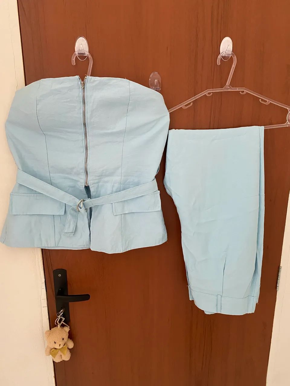 Conjunto elegante azul 