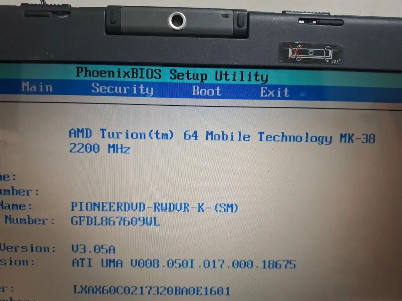 Notebook acer aspire 3100 Retrô