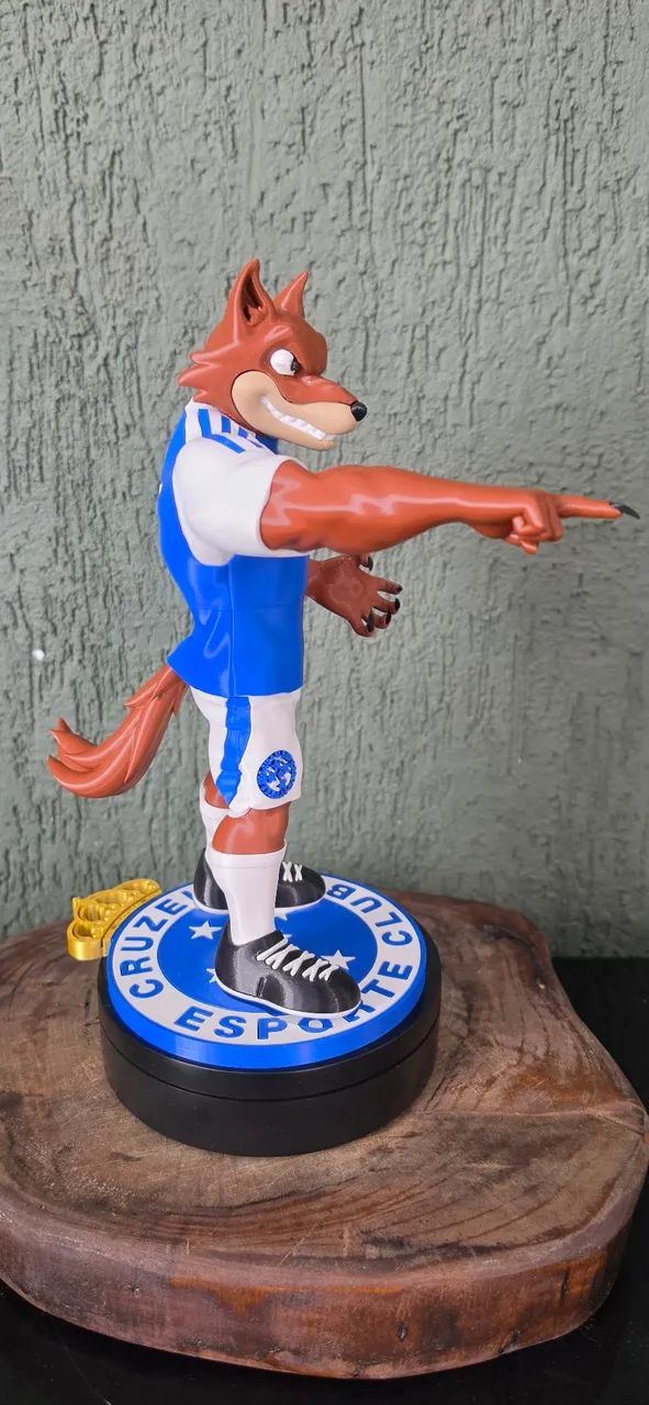 Mascote Raposão do Cruzeiro 27cm . - Foto 4