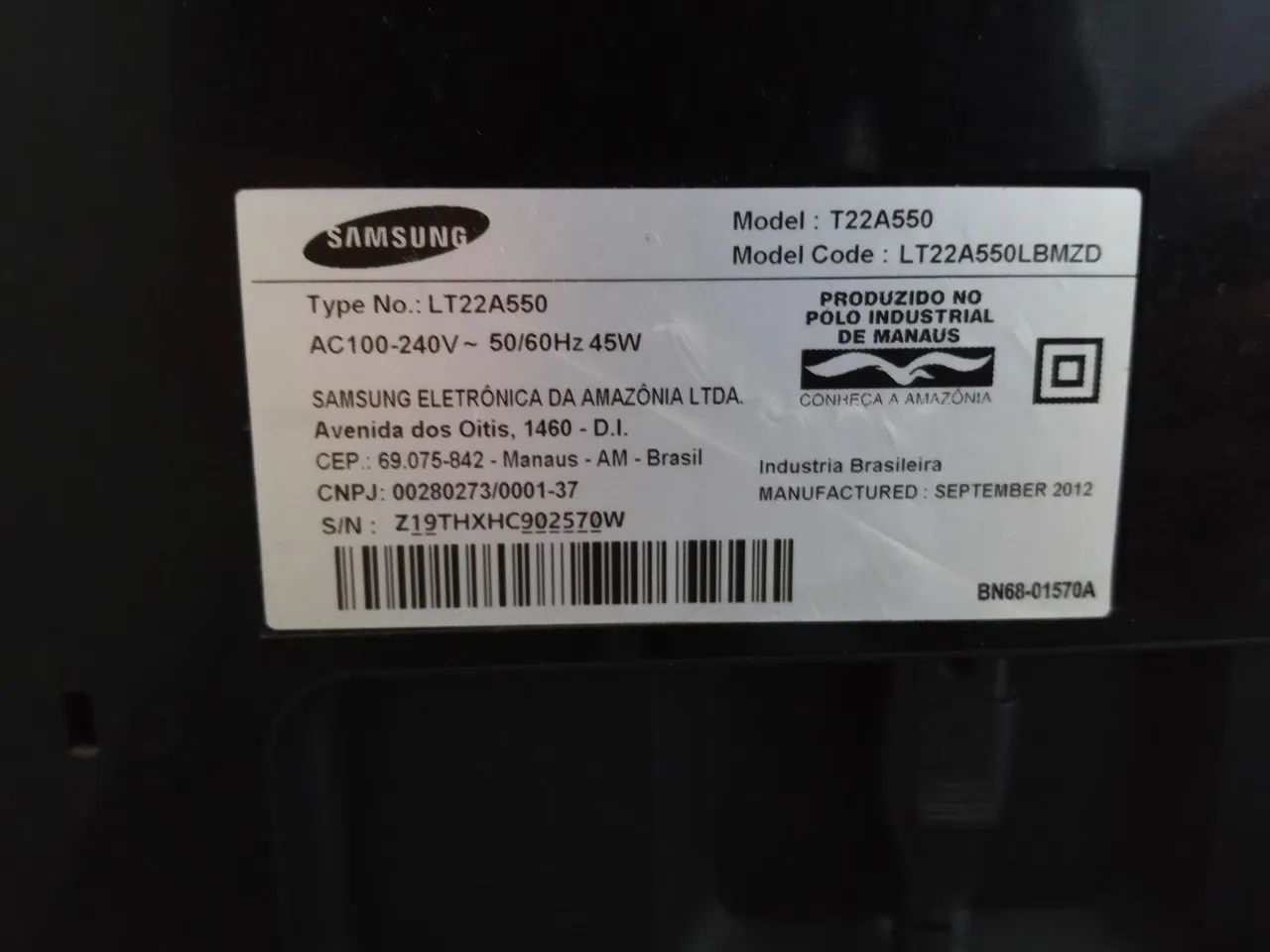 Trata-se do moMonitor TV LED de 21,5 polegadas da Samsung. - Foto 4