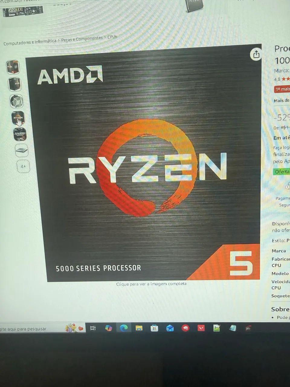Processador ryzen 5500 usado três veses - Foto 2
