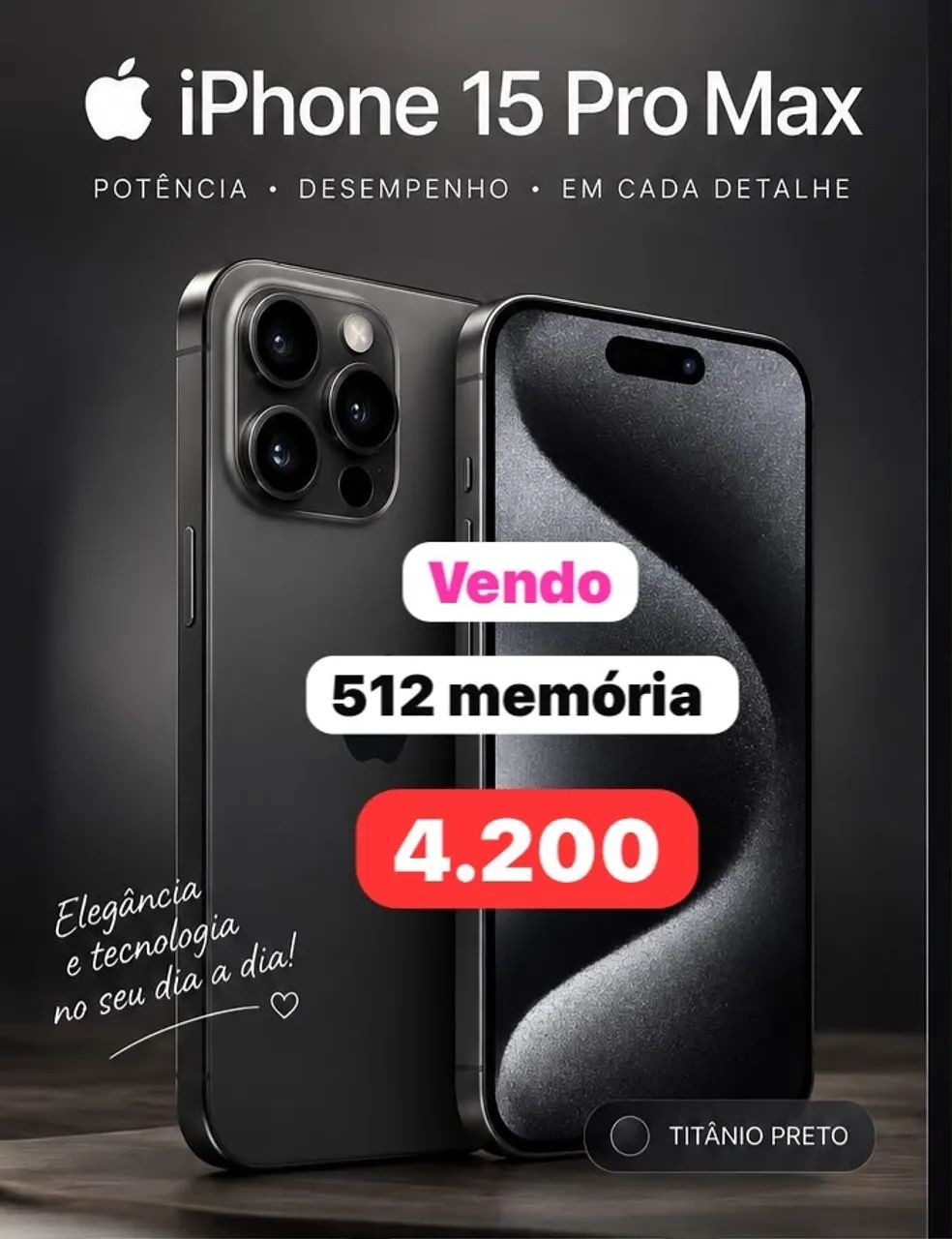 Vendo iPhone 15 pro max 