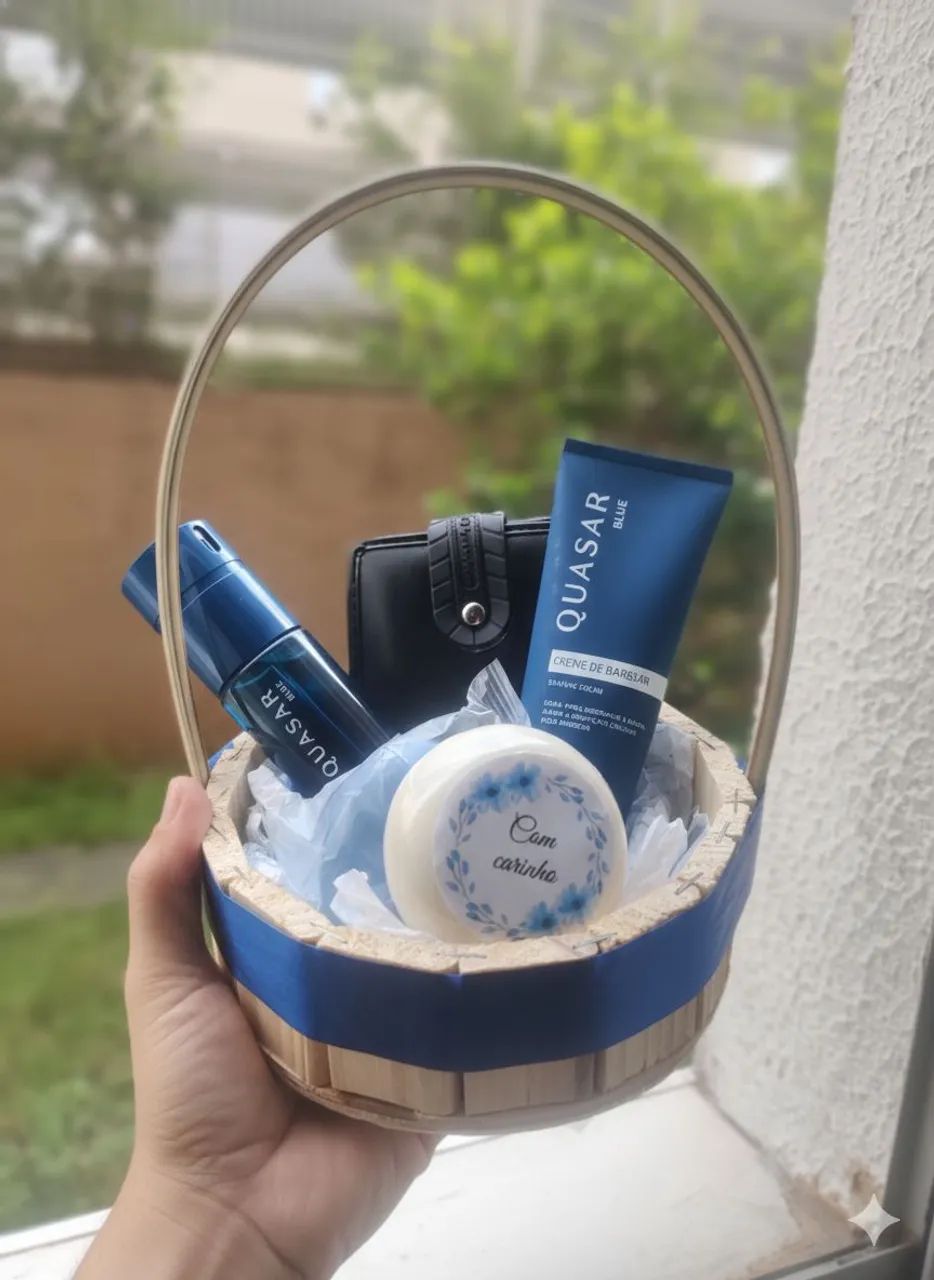 Cesta quasar BLUE o boticário 