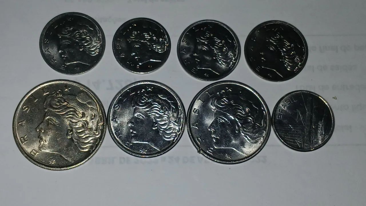 Moedas de réis e cruzeiros.de 1918 até 1981 - Foto 3