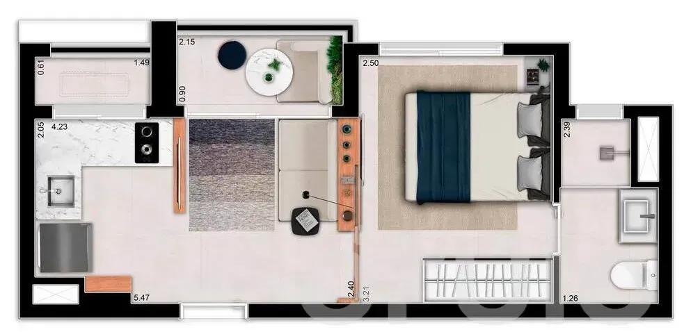 PLANTA 29m²