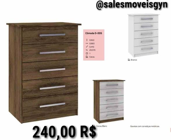 Promoção *Cômoda 5 gavetas 24000