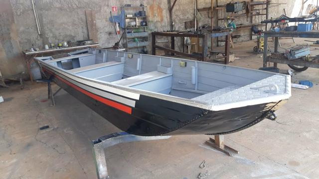 Barco com motor e carretinha - Foto 2