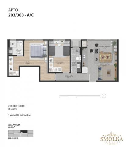 Apartamento à venda com 2 dormitórios em Ingleses do rio vermelho, Florianópolis cod:9021 - Foto 9