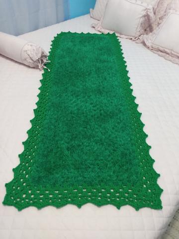 Tapetes de crochê, com linha decore( felpuda) - Foto 4