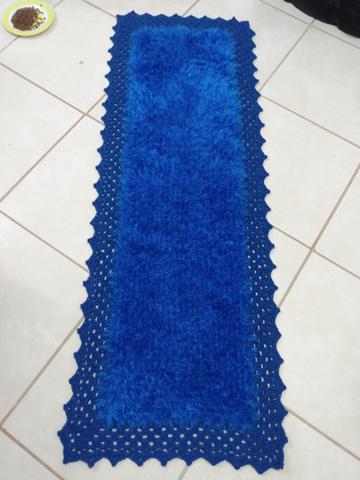 Tapetes de crochê, com linha decore( felpuda) - Foto 3