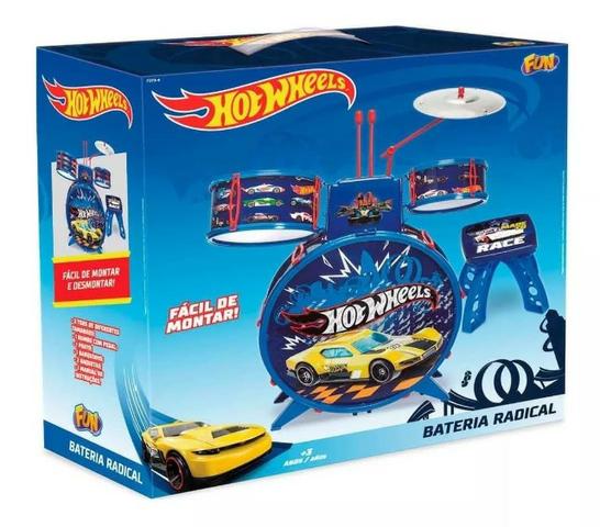 Bateria Infantil Hot Wheels Radical Instrumentos Musicais