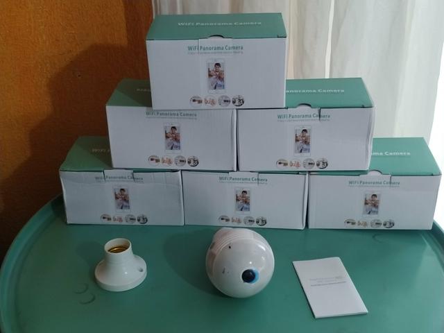 Lâmpada Led com Câmera Wi-Fi panorâmica 360° - Foto 3