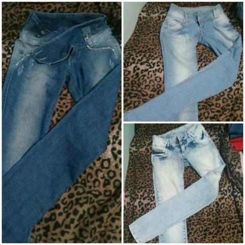 Peças Jeans (Calça e mini saia)