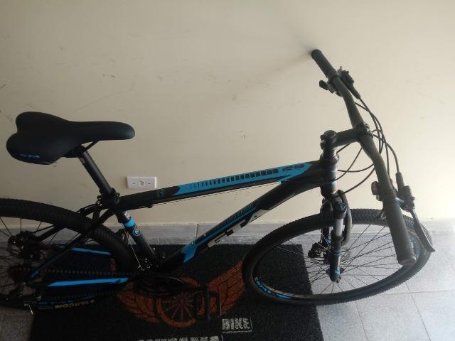 Bicicleta Aro 29 Freio Hidraulico Suspensão c\ Trava 10X S\ Juros