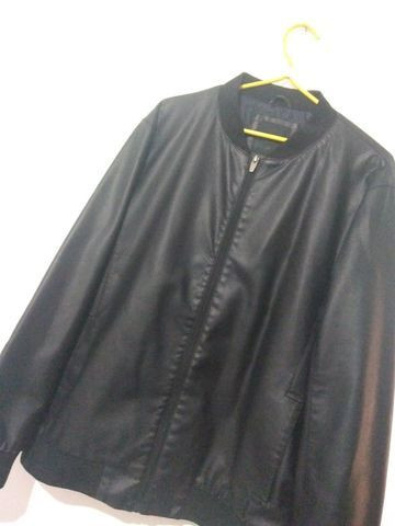 jaqueta de couro gg