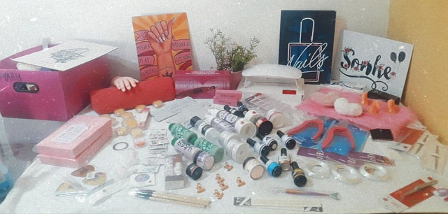 Kit unha de gel mais de 130 peças