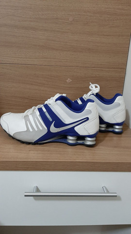 Nike Shock azul e branco