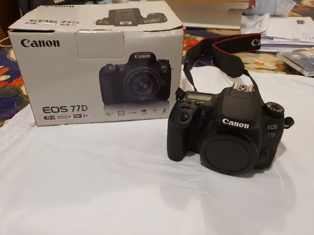 Câmera Fotográfica Canon Eos Dslr 77D seminova