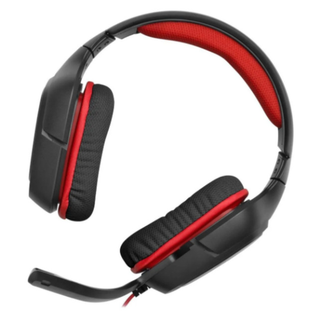 Fone Gamer Logitech Preto e Vermelho sem marcas de uso - Foto 4