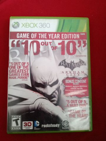 Batman Arkham Edição duplo dvd Xbox 360 Original