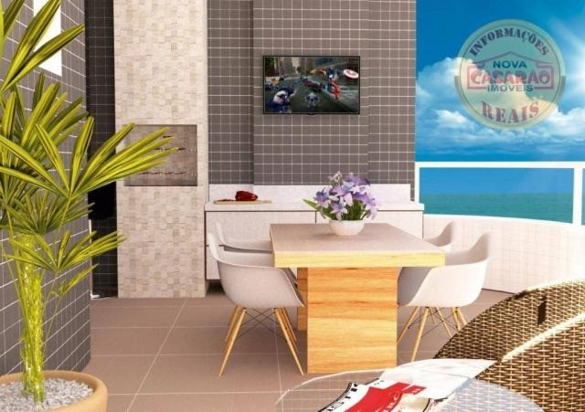 Apartamento com 1 dormitório à venda, 46 m² por R$ 232.000 - Vila Caiçara - Praia Grande - Foto 2